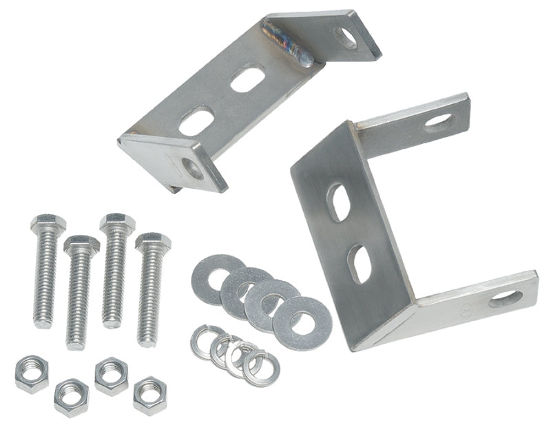 Kentrol 45-86 Jeep CJ Rear Bumper Brackets Pair - Polished Silver Bumper Accessories Kentrol