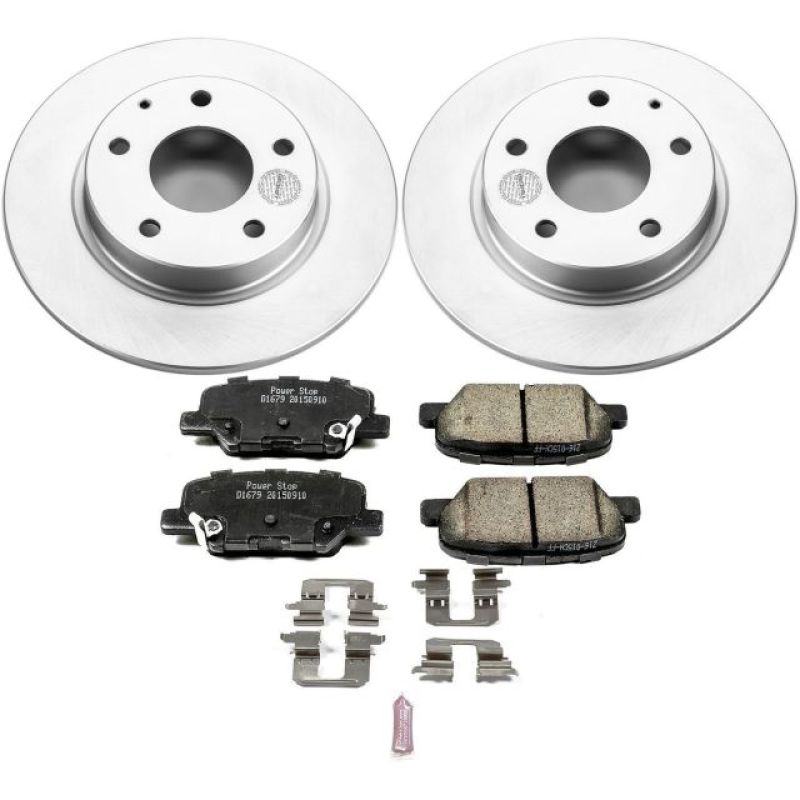 Power Stop 14-16 Mazda 3 Rear Z17 Evolution Geomet Coated Brake Kit Brake Kits - Performance Blank PowerStop