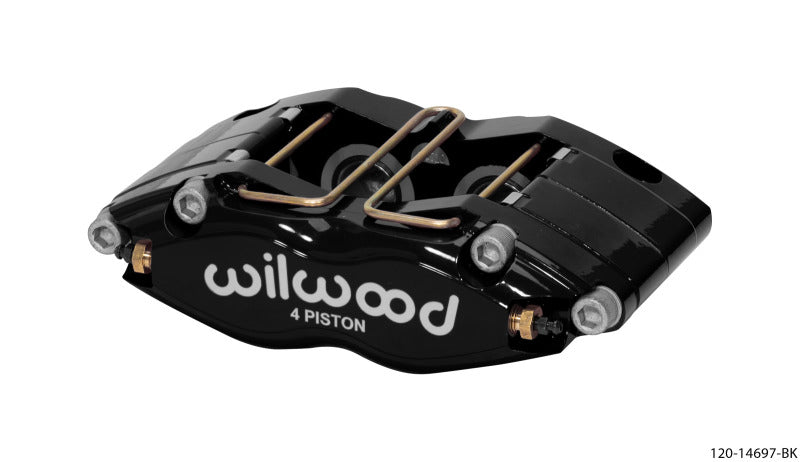 Wilwood Caliper-Dynapro Single 5.98in Mount-Black 1.58in Piston 1.1in Disc Brake Calipers - Perf Wilwood