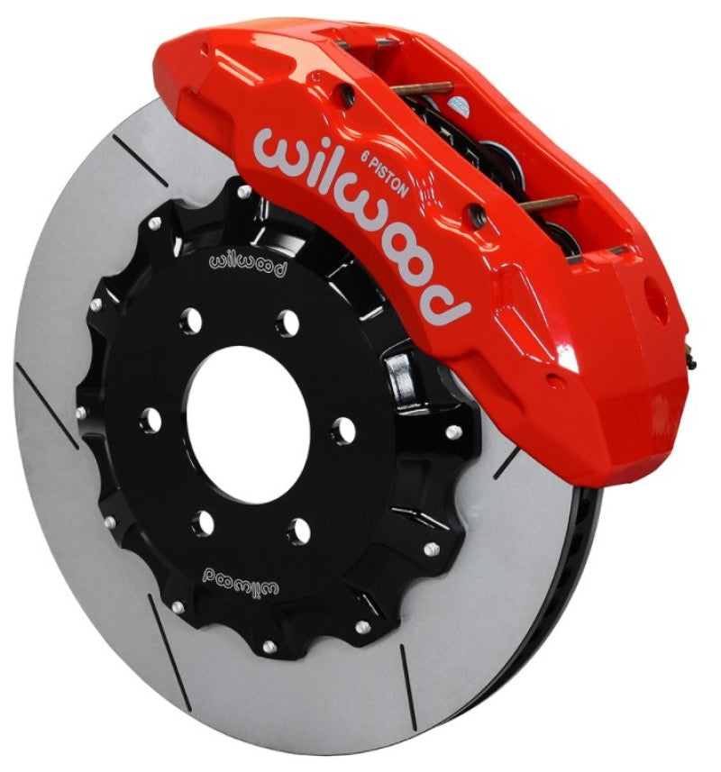 Wilwood TX6R Front Kit 15.50in Rotor w/ Lines - Red - 10-14 Ford F150 Raptor Big Brake Kits Wilwood