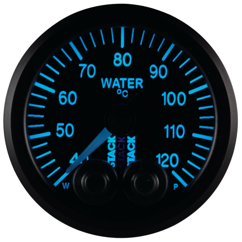 Autometer Stack 52mm 40-120 Deg C 1/8in NPTF Male Pro-Control Water Temp Gauge - Black Gauges AutoMeter