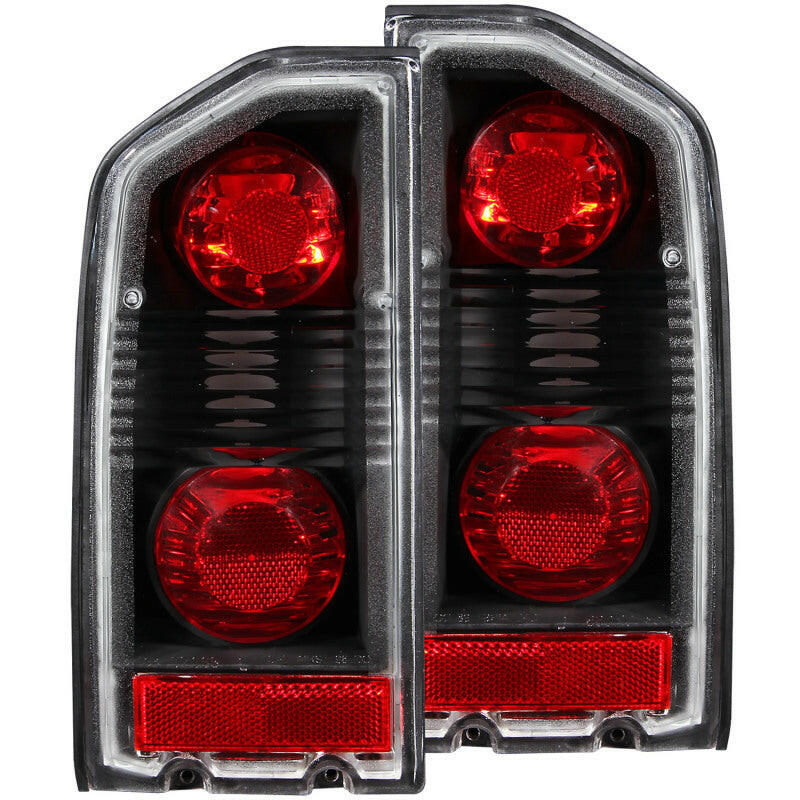 ANZO 1988-1998 Suzuki Vitara Taillights Black Tail Lights ANZO