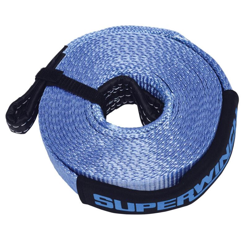 Superwinch Recovery Strap 20000 lbs 2in x 30 ft w/ Reinforced Closed-Loop Ends Tow Straps Superwinch