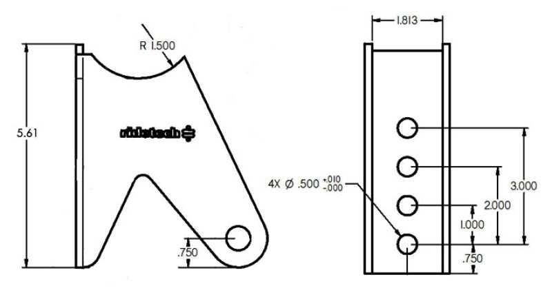 Ridetech Tri Link Axle Bracket Brackets Ridetech
