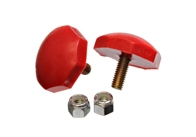 Energy Suspension Octagon Bump Stop Set - Red Bushing Kits Energy Suspension