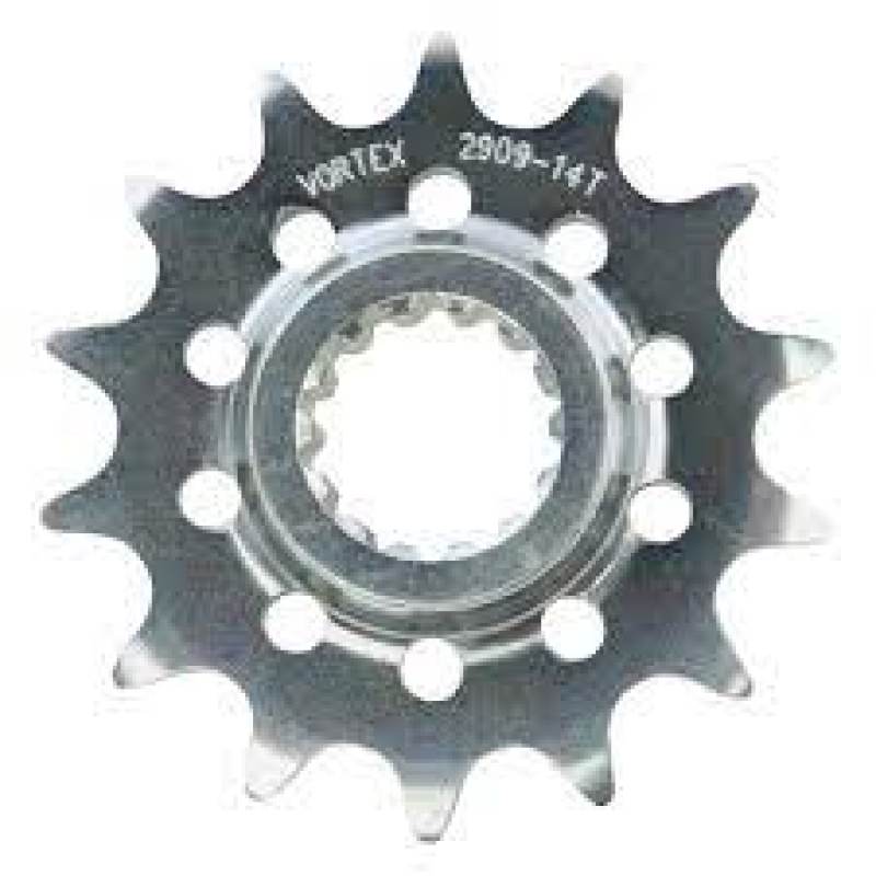 Vortex Racing Steel Front Sprocket 530 17 Tooth- Silver Sprockets Vortex Racing