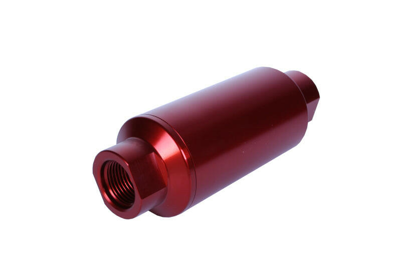 Aeromotive In-Line Filter - (AN-10) 10 Micron Microglass Element Red Anodize Finish Fuel Filters Aeromotive
