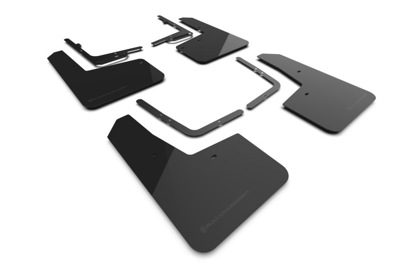 Rally Armor 21-25 Ford F-150 Raptor Gen 3 Black UR Mud Flap w/Metallic Black Logo Mud Flaps Rally Armor