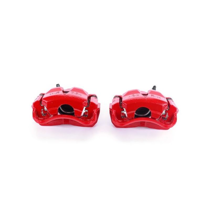 Power Stop 02-06 Toyota Camry Front Red Calipers w/Brackets - Pair Brake Calipers - Perf PowerStop
