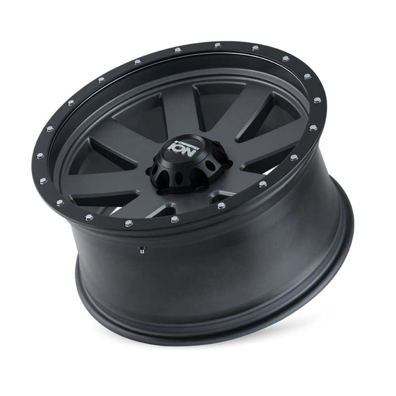 ION Type 134 18x10 / 5x139.7 BP / -19mm Offset / 108mm Hub Matte Gunmetal/Black Beadlock Wheel Wheels - Cast ION Wheels