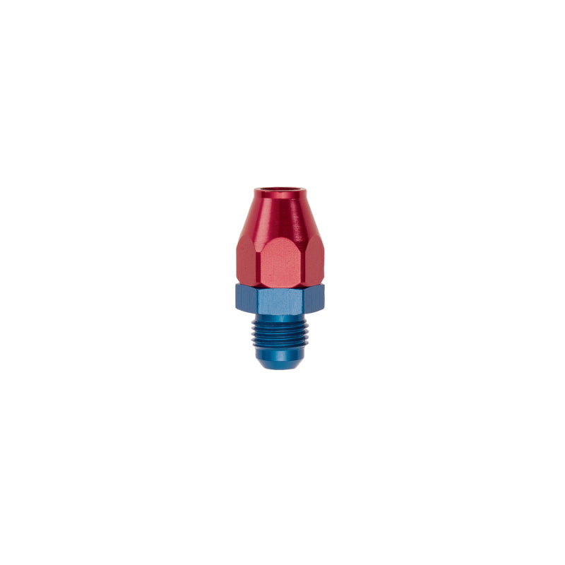 Russell Performance Red/Blue -6 AN Male 37 Degree to 3/8in Aluminum Tube Aluminum Tubing Russell