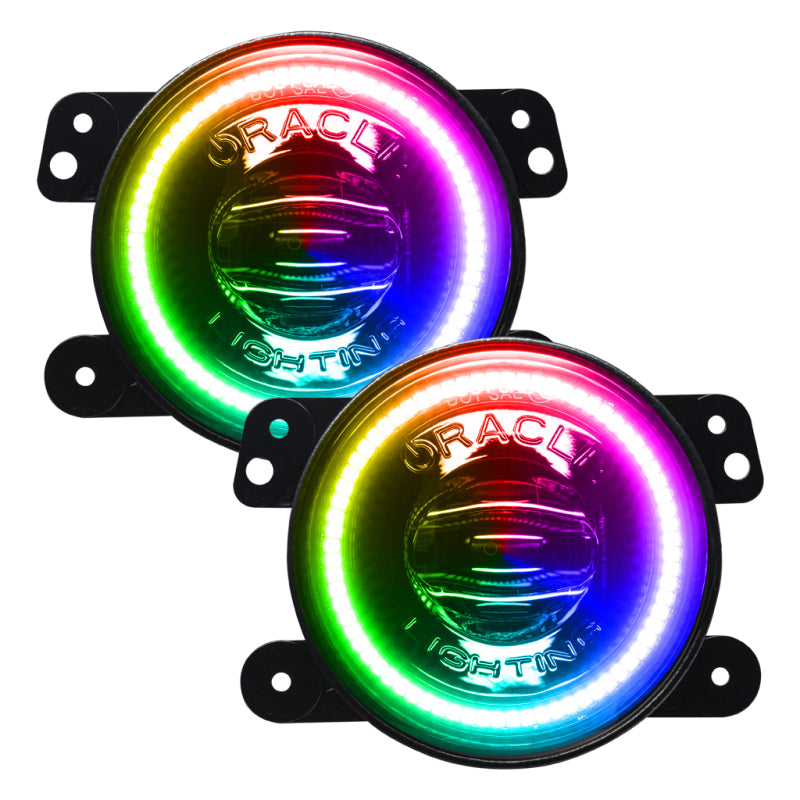 Oracle Jeep Wrangler JK/JL/JT High Performance W LED Fog Lights - ColorSHIFT - Dynamic Fog Lights ORACLE Lighting