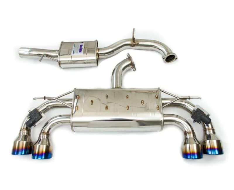 Invidia 18-21 Volkswagen Golf MK7.5 Valved Q300 Rolled Titanium Tip Cat-Back Exhaust Catback Invidia