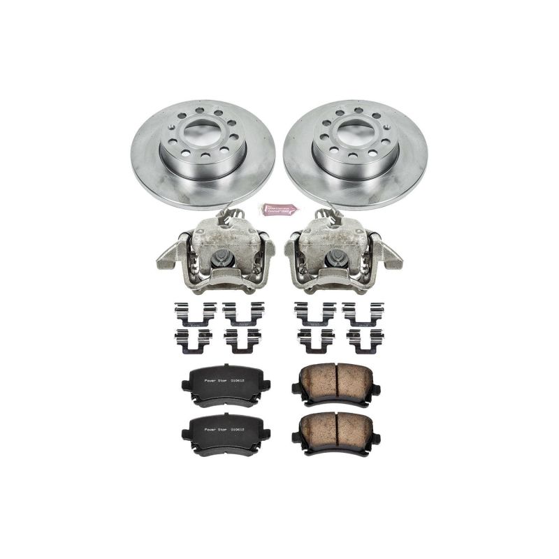 Power Stop 2008 Audi A3 Rear Autospecialty Brake Kit w/Calipers Brake Kits - OE PowerStop