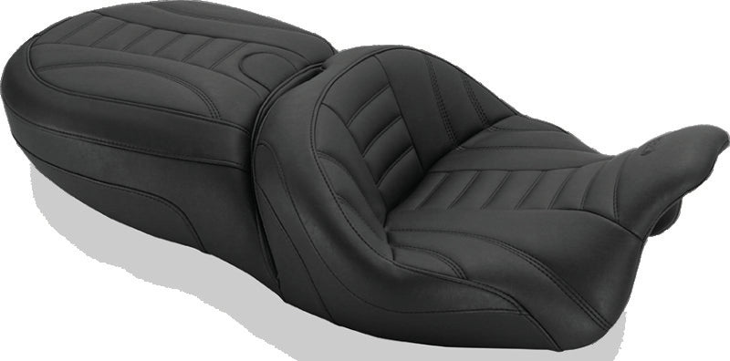 Mustang V-Star 1100 Daytripper 1PC Seat - Black One-Piece Motorcycle Seats Mustang Motorcycle