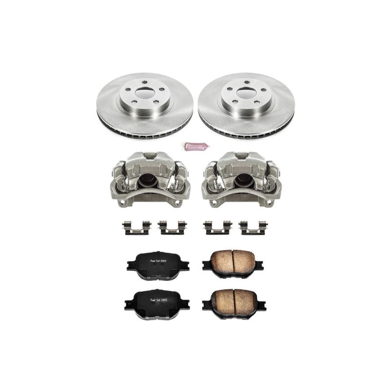 Power Stop 05-10 Scion tC Front Autospecialty Brake Kit w/Calipers Brake Kits - OE PowerStop