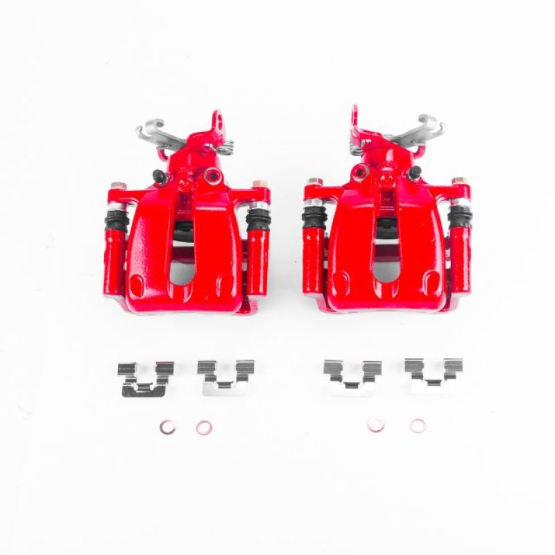 Power Stop 12-16 Buick LaCrosse Rear Red Calipers w/Brackets - Pair Brake Calipers - Perf PowerStop