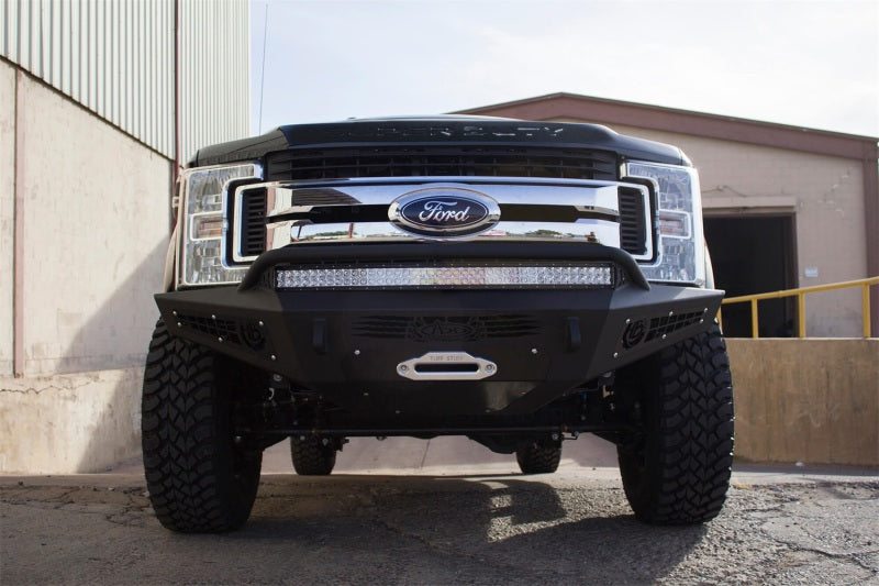 Addictive Desert Designs 17-18 Ford F-250 HoneyBadger Front Bumper w/ Winch Mount Bumpers - Steel Addictive Desert Designs