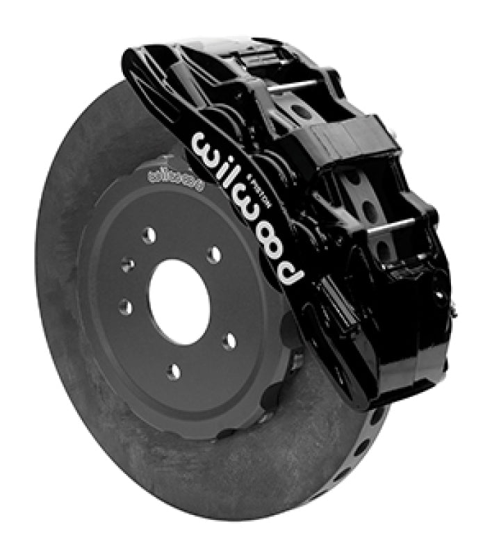 Wilwood SX6R WCCB Carbon-Ceramic Front Brake Kit 15in Plain Face Black 05-13 Chevy Corvette Big Brake Kits Wilwood