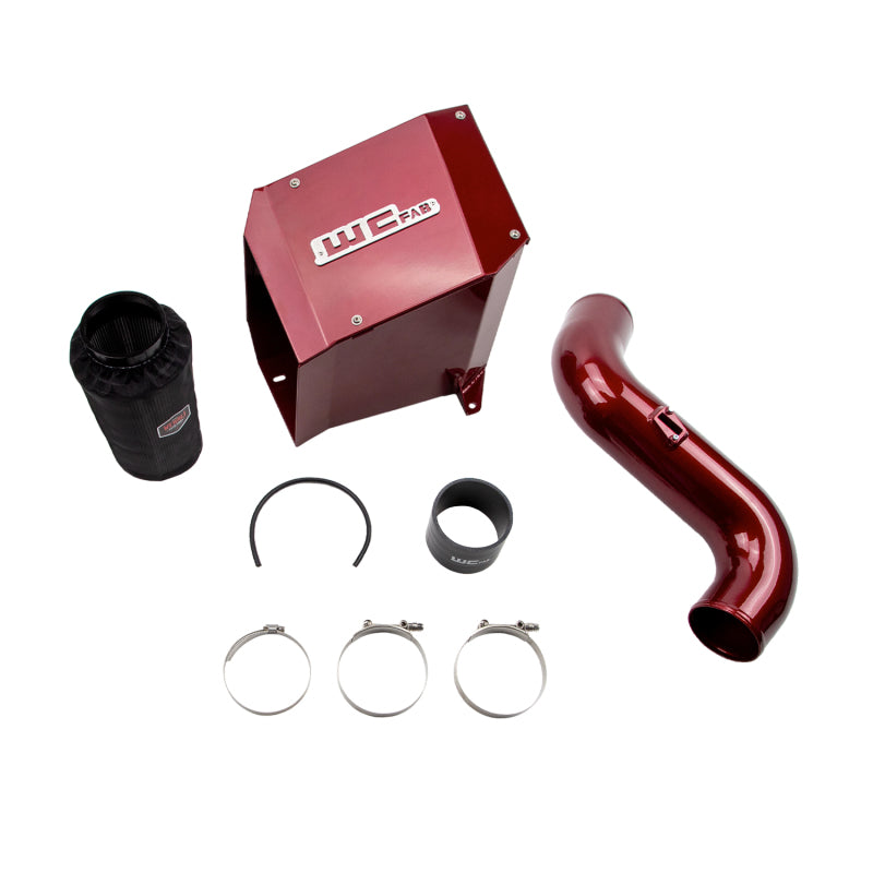 Wehrli 07.5-10 Chevrolet Duramax LMM 4in Intake Kit - WCFab Red Cold Air Intakes Wehrli