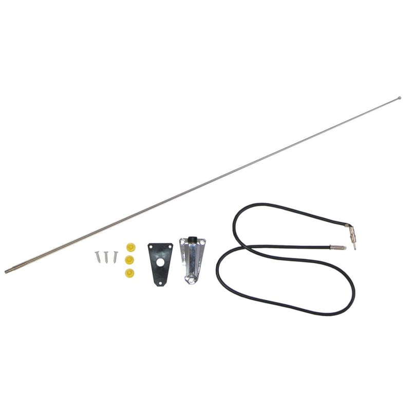 Omix Chrome Antenna Kit 76-95 Jeep CJ & Wrangler Antennas OMIX