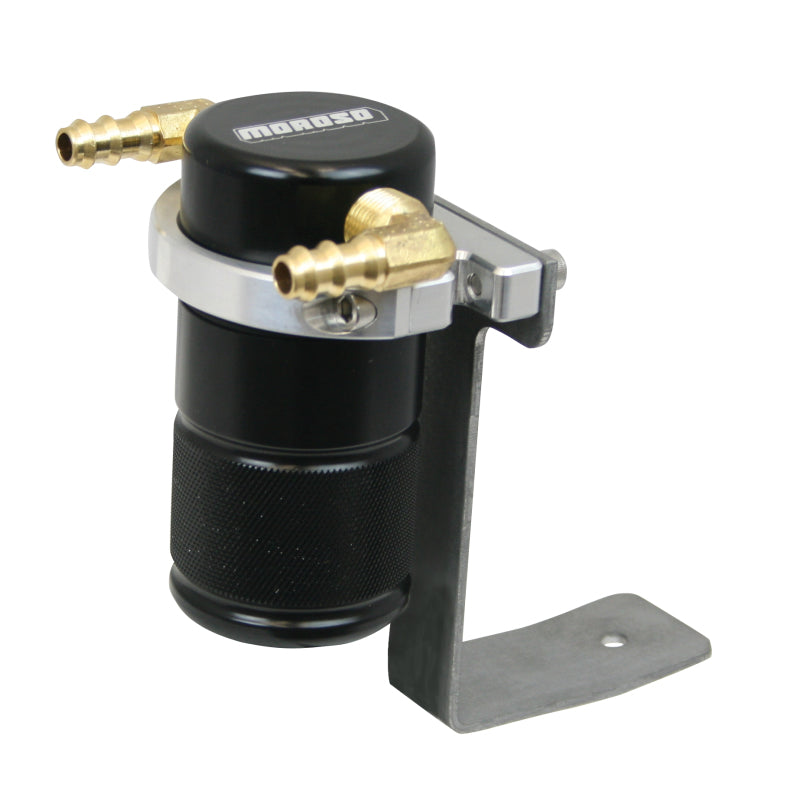 Moroso 92-96 Chevrolet Corvette LT1/LT4 Air/Oil Separator Catch Can - Billet Aluminum - Black Oil Catch Cans Moroso