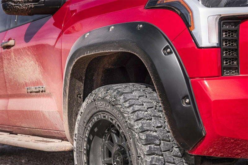 Bushwacker 22-23 Toyota Tundra Pocket Style Flares 4pc - Black Fender Flares Bushwacker