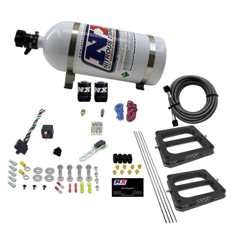 Nitrous Express Dual/Dominator/Alcohol Nitrous Kit (50-300HP) w/10lb Bottle Nitrous Systems Nitrous Express