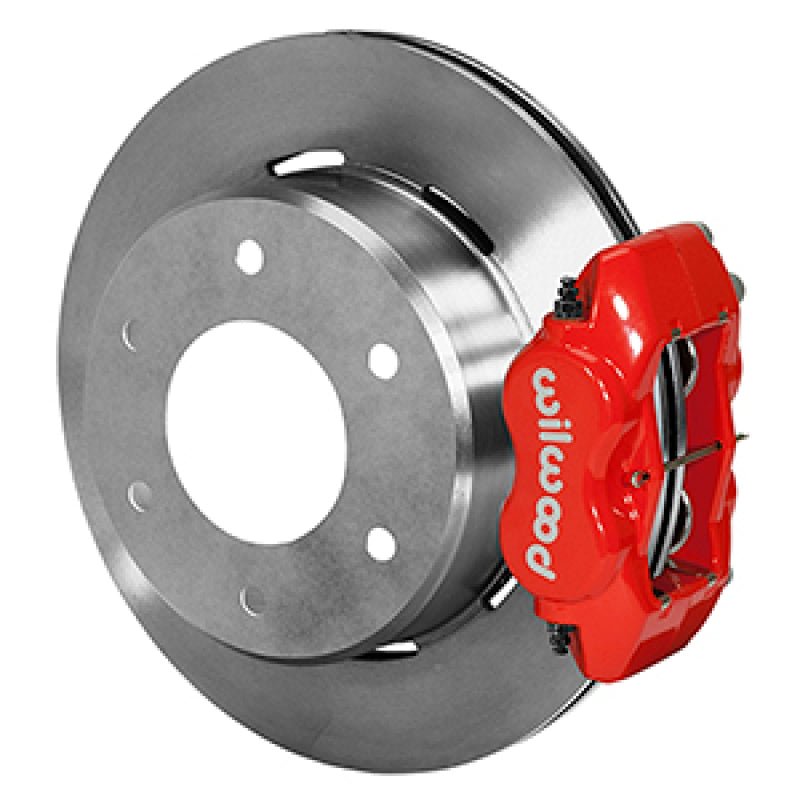 Wilwood 63-87 C10/C15 Dynalite FDLI Red Calipers 12.19in x .81in Rotors 6-Lug Rear Disc Brake Kit Big Brake Kits Wilwood