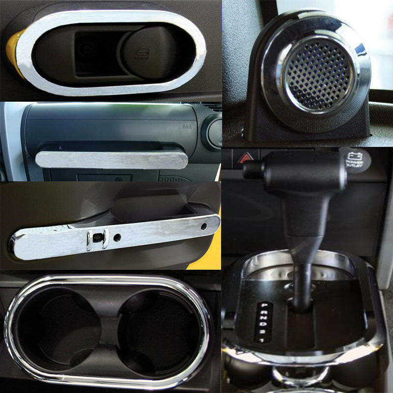 Putco 07-10 Jeep Wrangler Interior Chrome Kit - Fits 4 Door Only Chrome Trim Accessory Kits Exterior Trim Putco