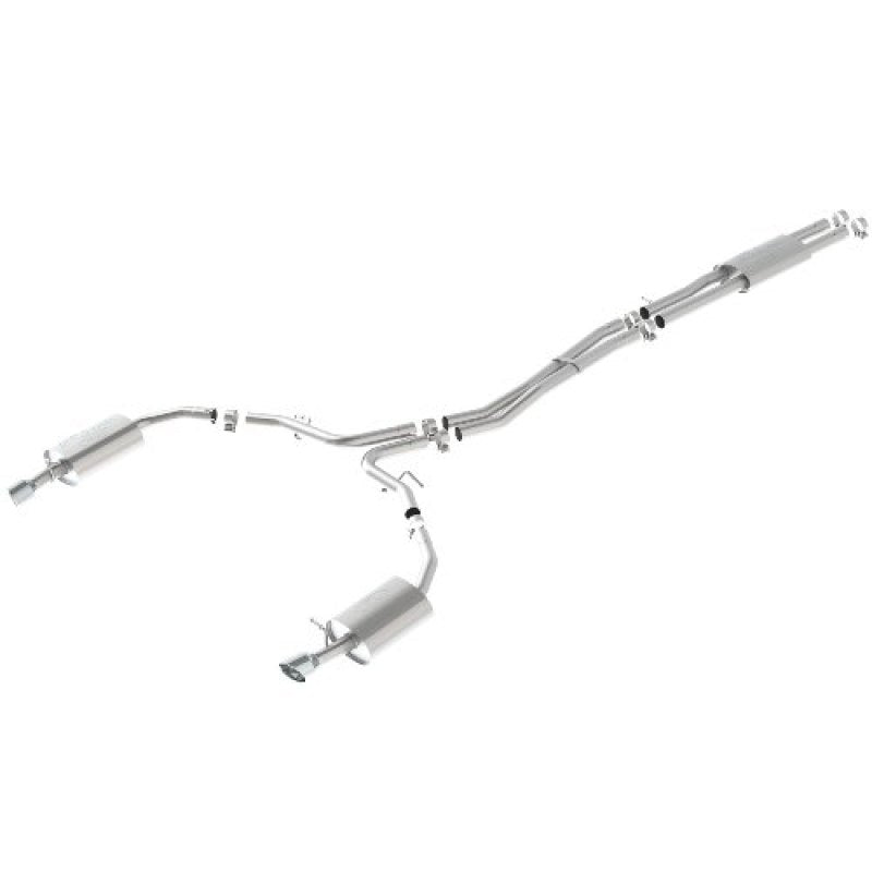 Ford Racing 10-17 Taurus Sho Cat-Back Touring Exhaust System - Chrome Tips Catback Ford Racing