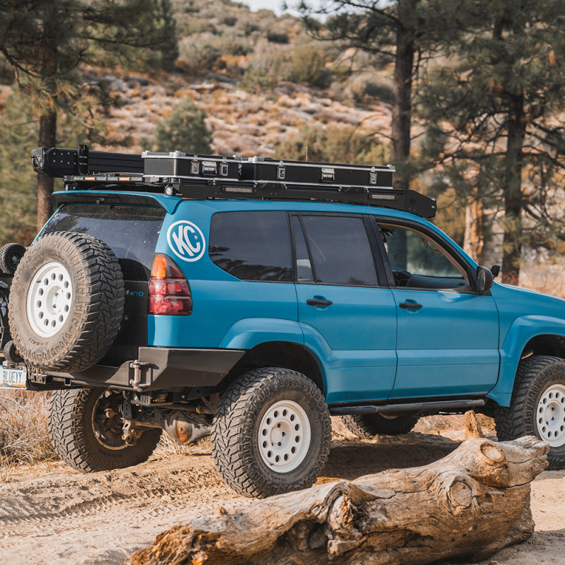 KC HiLiTES Platform One Profile 10in. SideCast Flush Mount Lights (Does Not Include Rack) Roof Rack KC HiLiTES