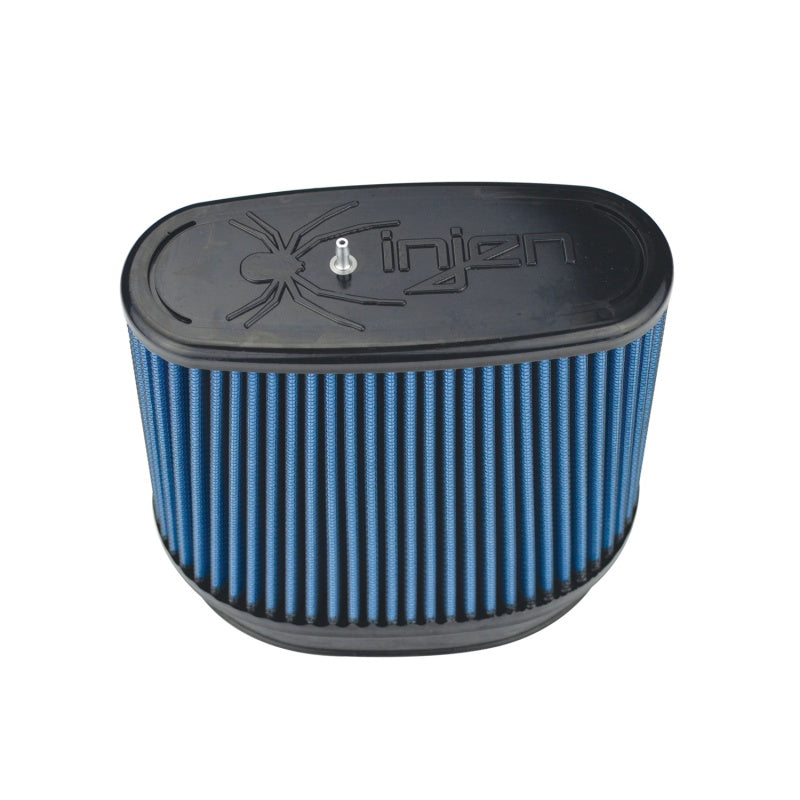 Injen NanoWeb Dry Air Filter 6.70x4.54 Oval neck/ 7.69 x 5.68 Base/ 7.25 Tall w/Barb Fit - 70 Pleat Air Filters - Drop In Injen