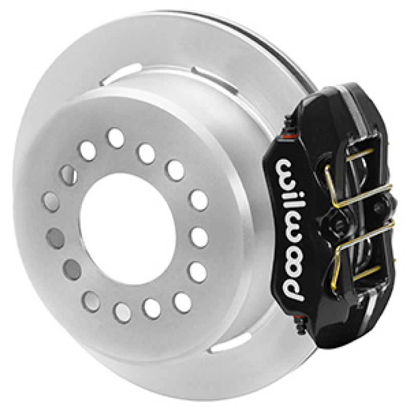 Wilwood Chevrolet 7-5/8in Rear Axle Dynapro Disc Brake Kit 11in Rotor -Black Caliper Big Brake Kits Wilwood