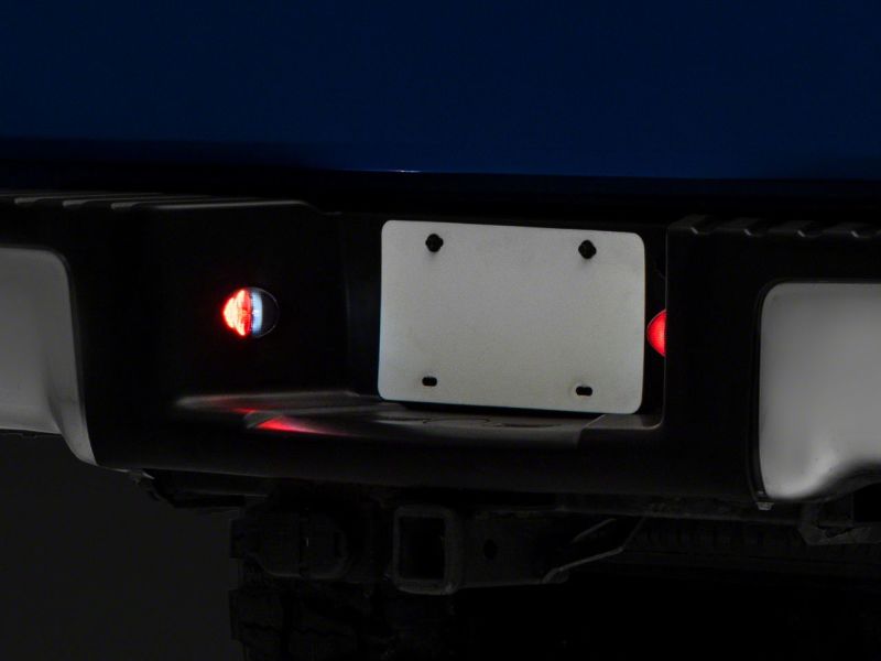 Raxiom 10-14 Ford F-150 Axial Series LED License Plate Lamps- Red and White Bulbs Raxiom