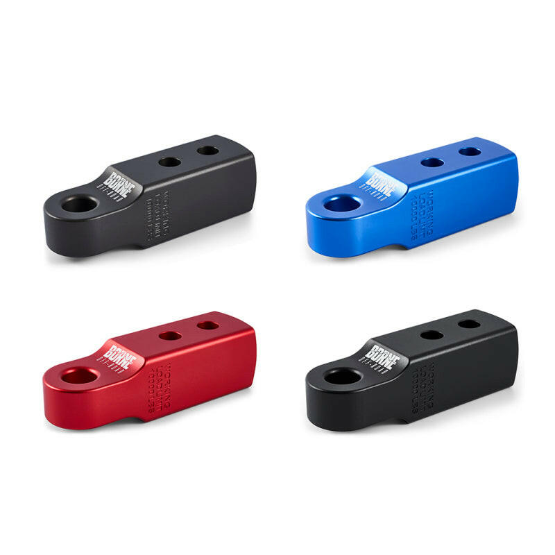 Borne Off-Road CNC Hitch Receiver Shackle 2in Black Hitch Receivers Borne Off-Road