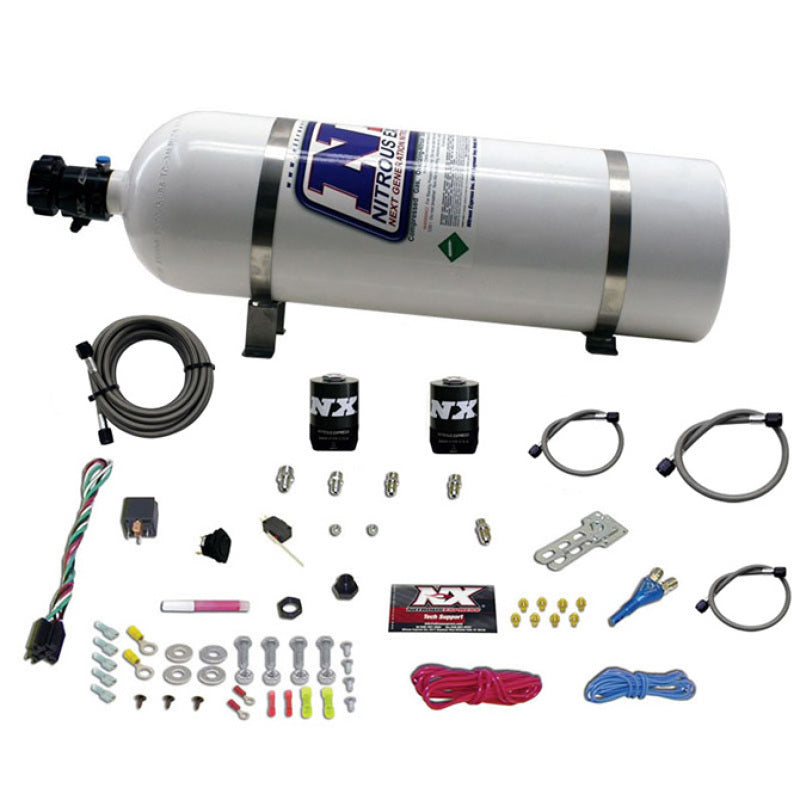 Nitrous Express All Ford EFI Single Nozzle Nitrous Kit (35-150HP) w/15lb Bottle Nitrous Systems Nitrous Express