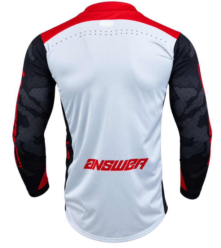 Answer LE Elite Camo Jersey Red/White/Black Youth - XL Jerseys Answer