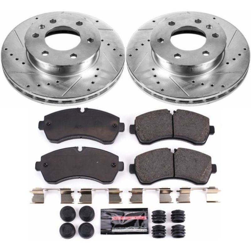 Power Stop 07-09 Dodge Sprinter 3500 Front Z23 Evolution Sport Brake Kit Brake Kits - Performance D&S PowerStop