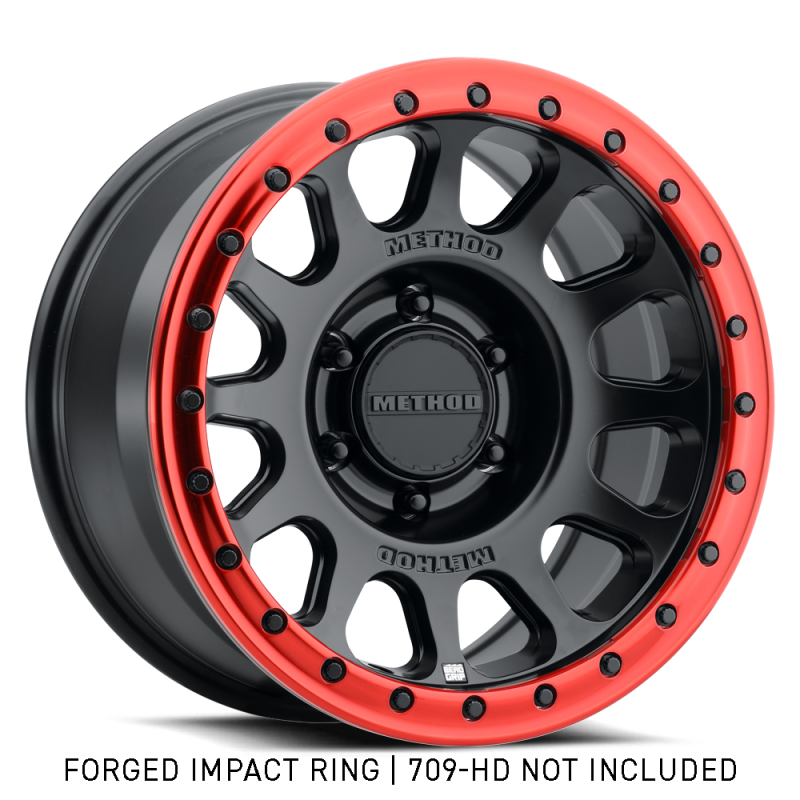 Method Beadlock Ring - 17in Forged - Style 1 - Red Wheel Accessories Method Wheels