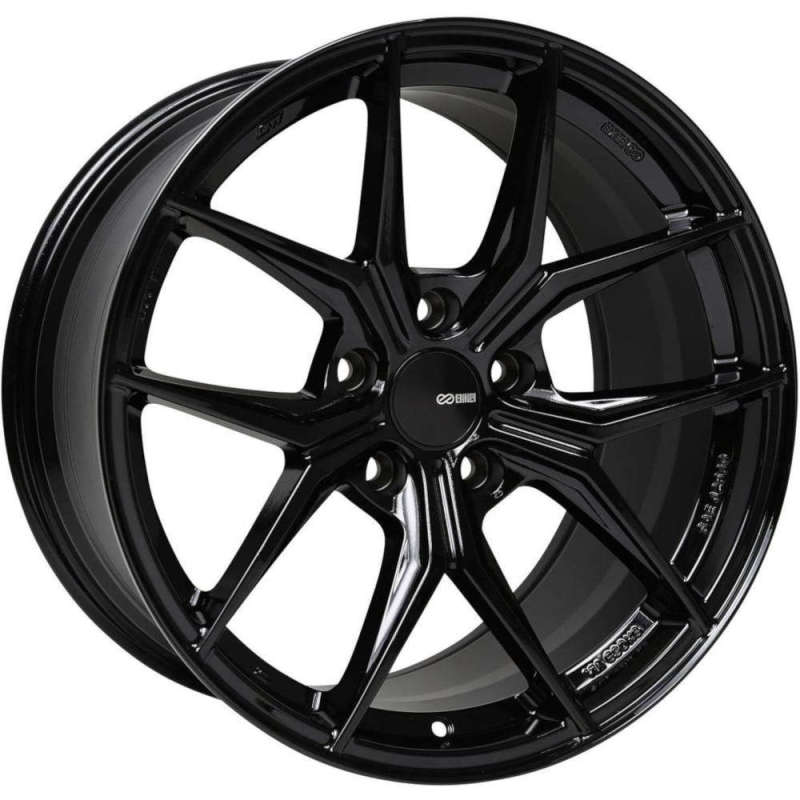 Enkei TSR-X 20x9.5 40mm Offset 5x114.3 BP Gloss Black Wheel Wheels - Cast Enkei