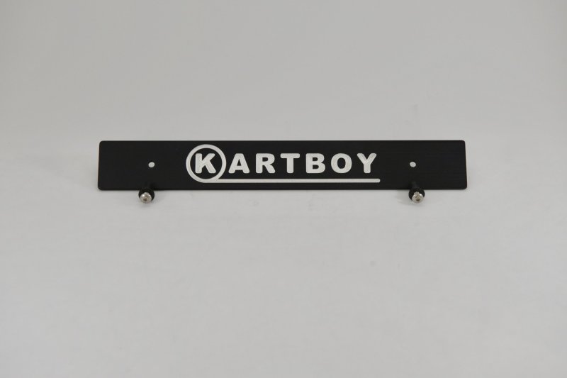 Kartboy Subaru License Plate Delete - Kartboy Logo - Black License Plate Relocation Kartboy