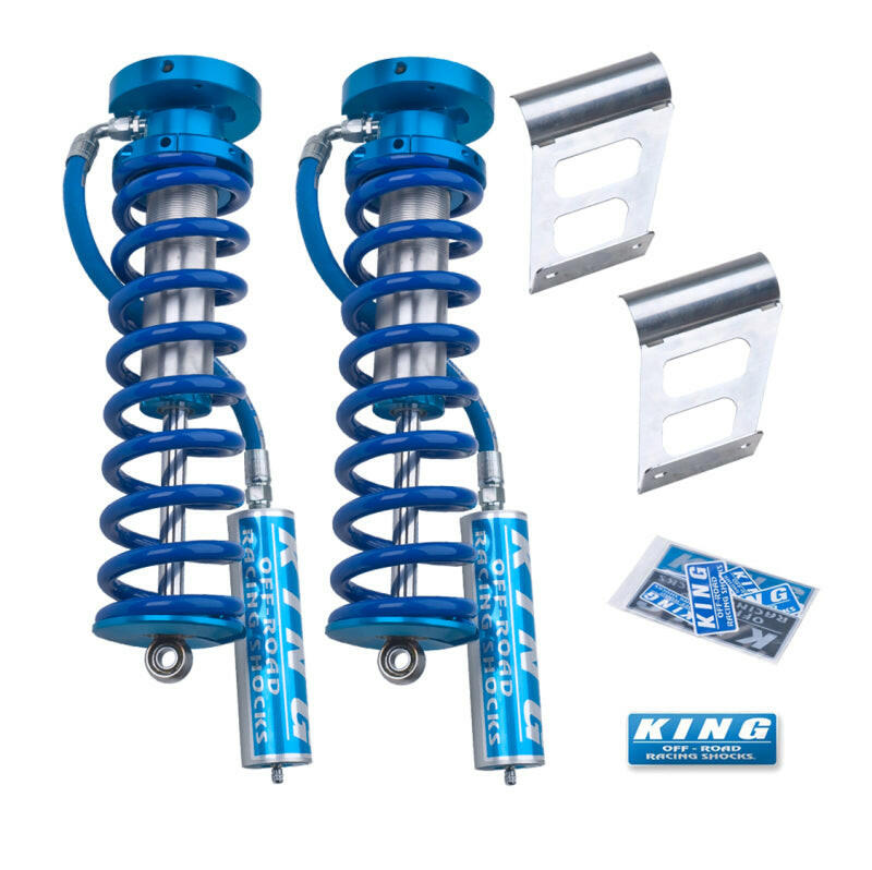 King Shocks 2005+ Ford F-250/F-350 4WD Front 2.5 Dia Remote Reservoir Coilover Conversion (Pair) Coilovers King Shocks