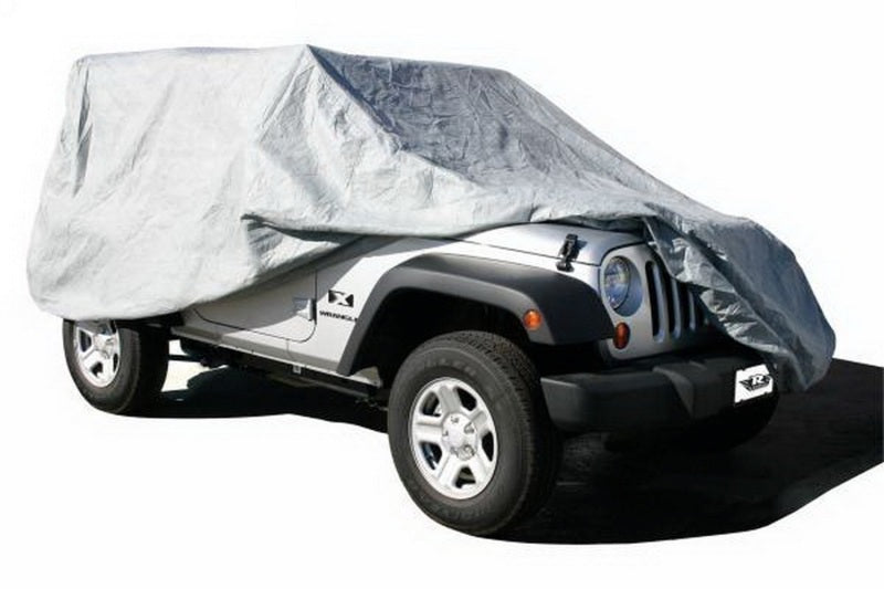 Rampage 2007-2018 Jeep Wrangler(JK) Unlimited Car Cover - Grey Car Covers Rampage