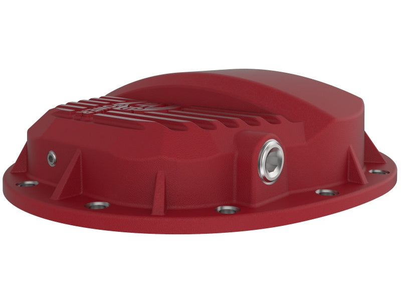 aFe Pro Series GMCH 9.5 Rear Diff Cover Red w/ Machined Fins 19-20 GM Silverado/Sierra 1500 Diff Covers aFe
