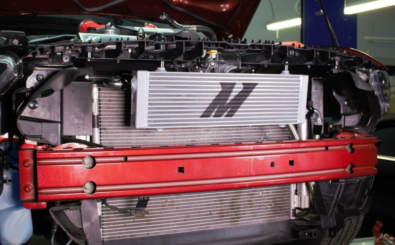 Mishimoto 2015+ Ford Mustang GT Thermostatic Oil Cooler Kit - Silver Oil Coolers Mishimoto