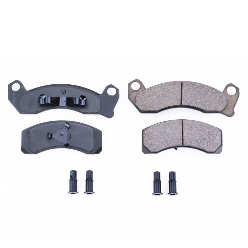 Power Stop 87-89 Ford Country Squire Front Z17 Evolution Ceramic Brake Pads w/Hardware Brake Pads - OE PowerStop
