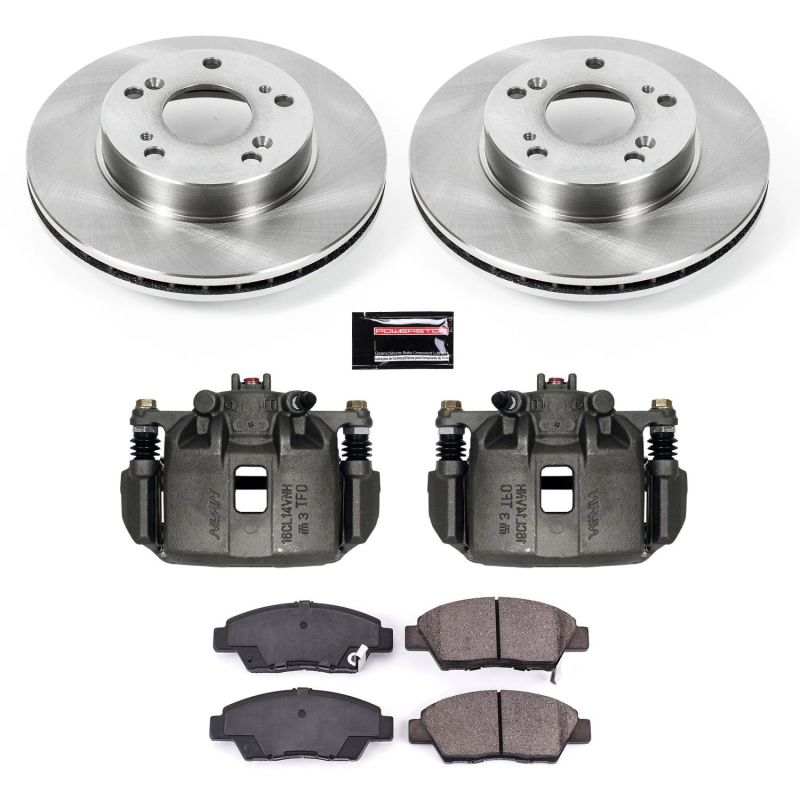 Power Stop 11-15 Honda CR-Z Front Autospecialty Brake Kit w/Calipers Brake Kits - OE PowerStop