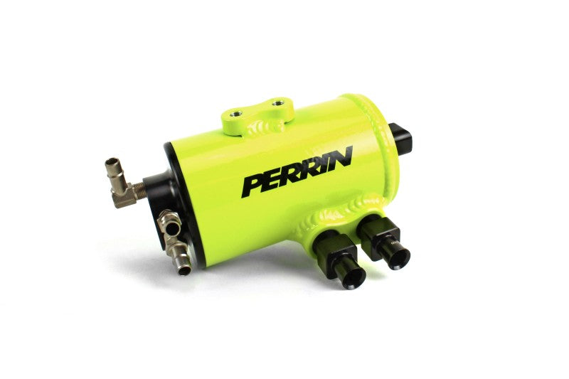 PERRIN 02-14 Subaru WRX / 04-21 STI / 05-09 LGT & OBXT (w/FMIC Only) Air Oil Separator - Neon Yel. Oil Separators Perrin Performance