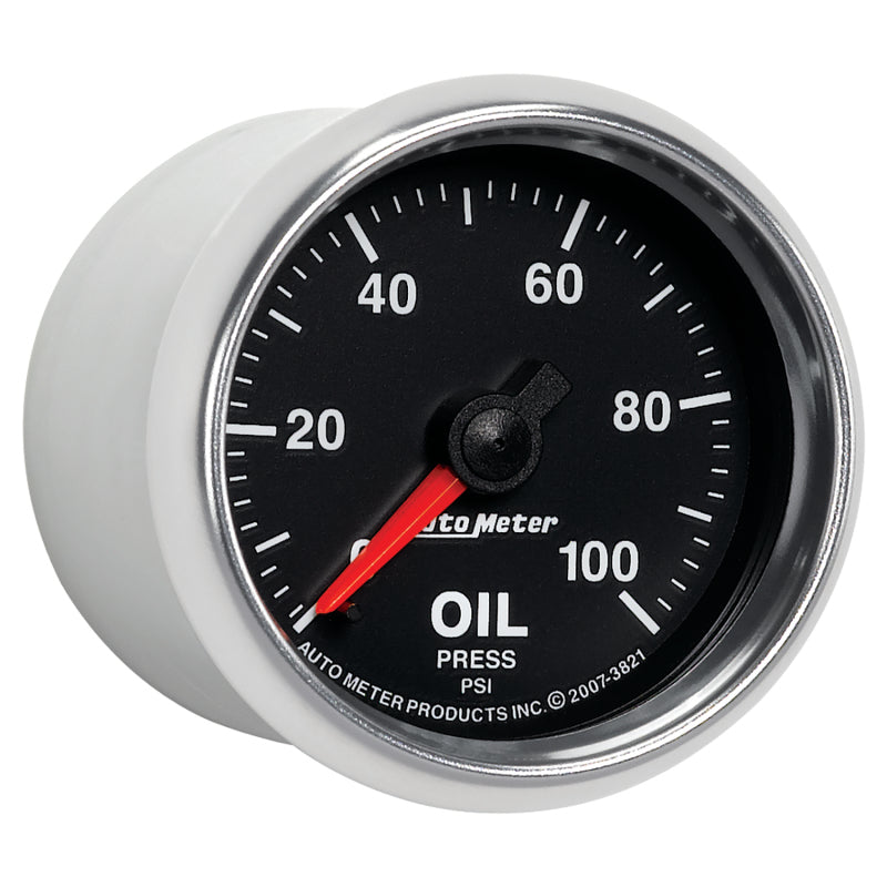 Autometer GS 52mm 0-100 PSI Mechanical Oil Pressure Gauge Gauges AutoMeter